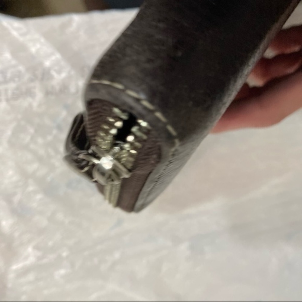 Coach brown zipper clutch wallet - Picture 10 of 12